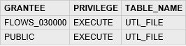 Oracle sample2 db results